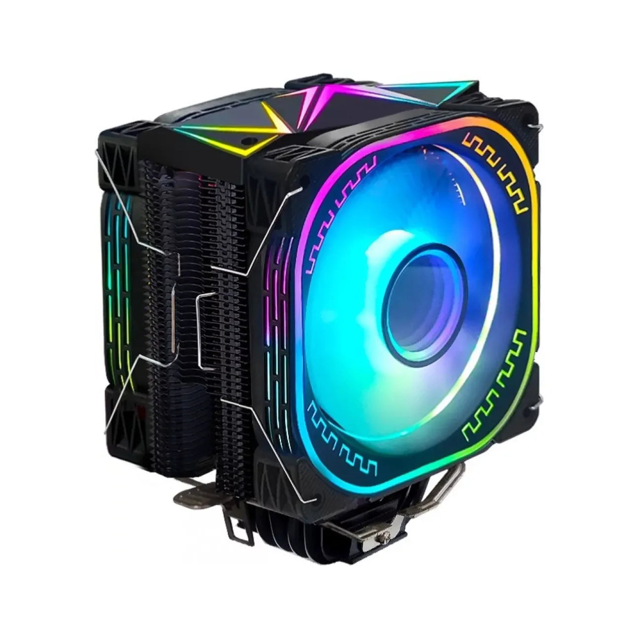 Dual 120mm ARGB CPU Air Cooler LC-120H, Black, Compatible with AMD AM2/AM3/AM3+/AM4/ and Intel LGA 115x/1150/1151/1155/1156/1200/1366/1700 Dual 120mm ARGB CPU Air Cooler LC-120H, Black, Compatible with AMD AM2/AM3/AM3+/AM4/ and Intel LGA 115x/1150/1151/1155/1156/1200/1366/1700